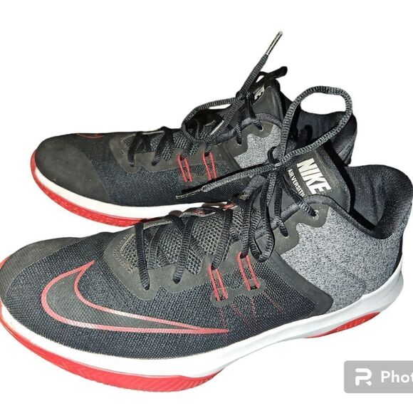 Nike Air Versitile II BRED Trainers Hi Top Basketball Shoes UK 11 US 12 EUR46 - Picture 1 of 4